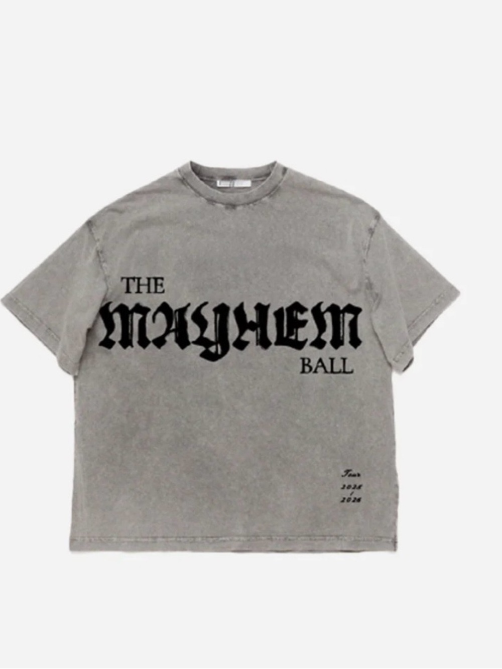 Lady Gaga - The Mayhem Ball - Gray Short-Sleeve Graphic Tee - Women's Casual Top